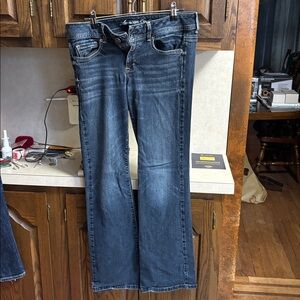 American Eagle Original Boot Women’s Dark Blue Jeans Size 10 Stretch